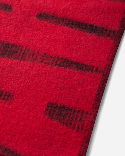 Aries Press Gothic Checked Wool Scarf Red Gloves and Scarves Scarves and Warmneck AR9011406 Red