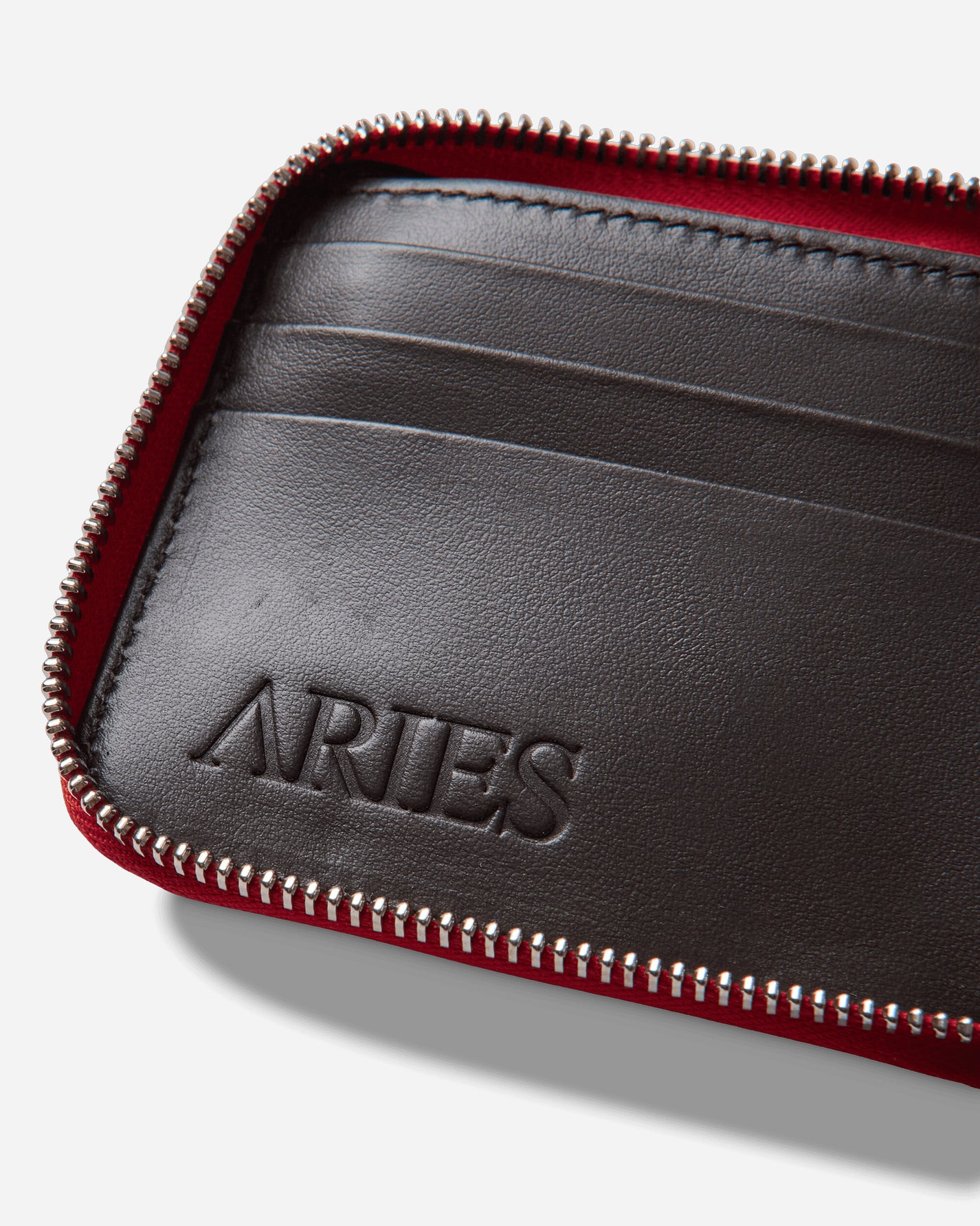 Aries Snake Print Leather Bobby Wallet Red Wallets and Cardholders Wallets AR1001606 Red
