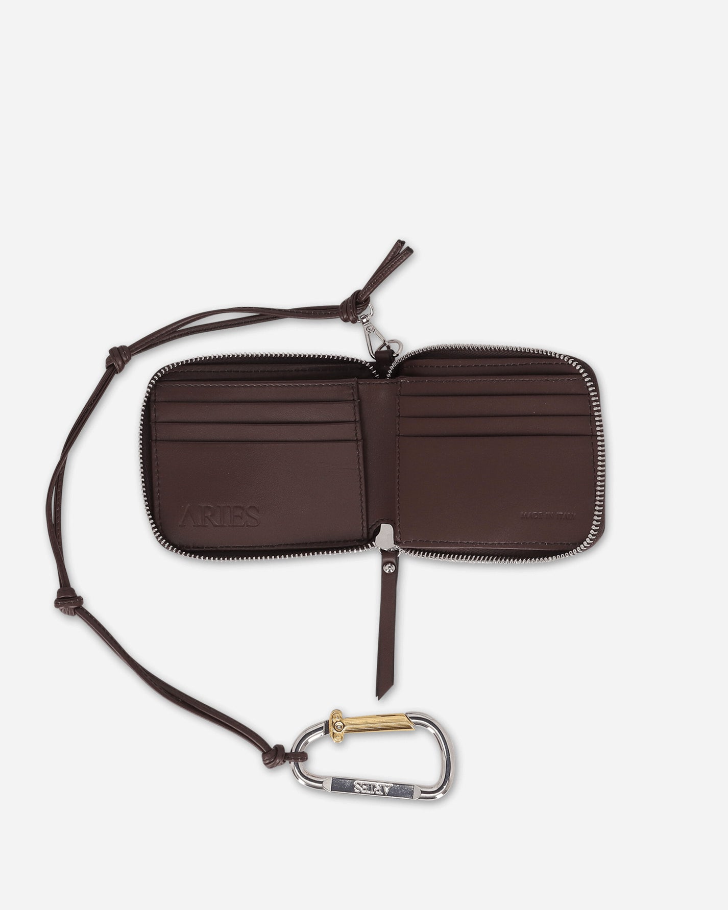 Aries Vintage Leather Bobby Wallet Brown Wallets and Cardholders Wallets AR1001604 Brown