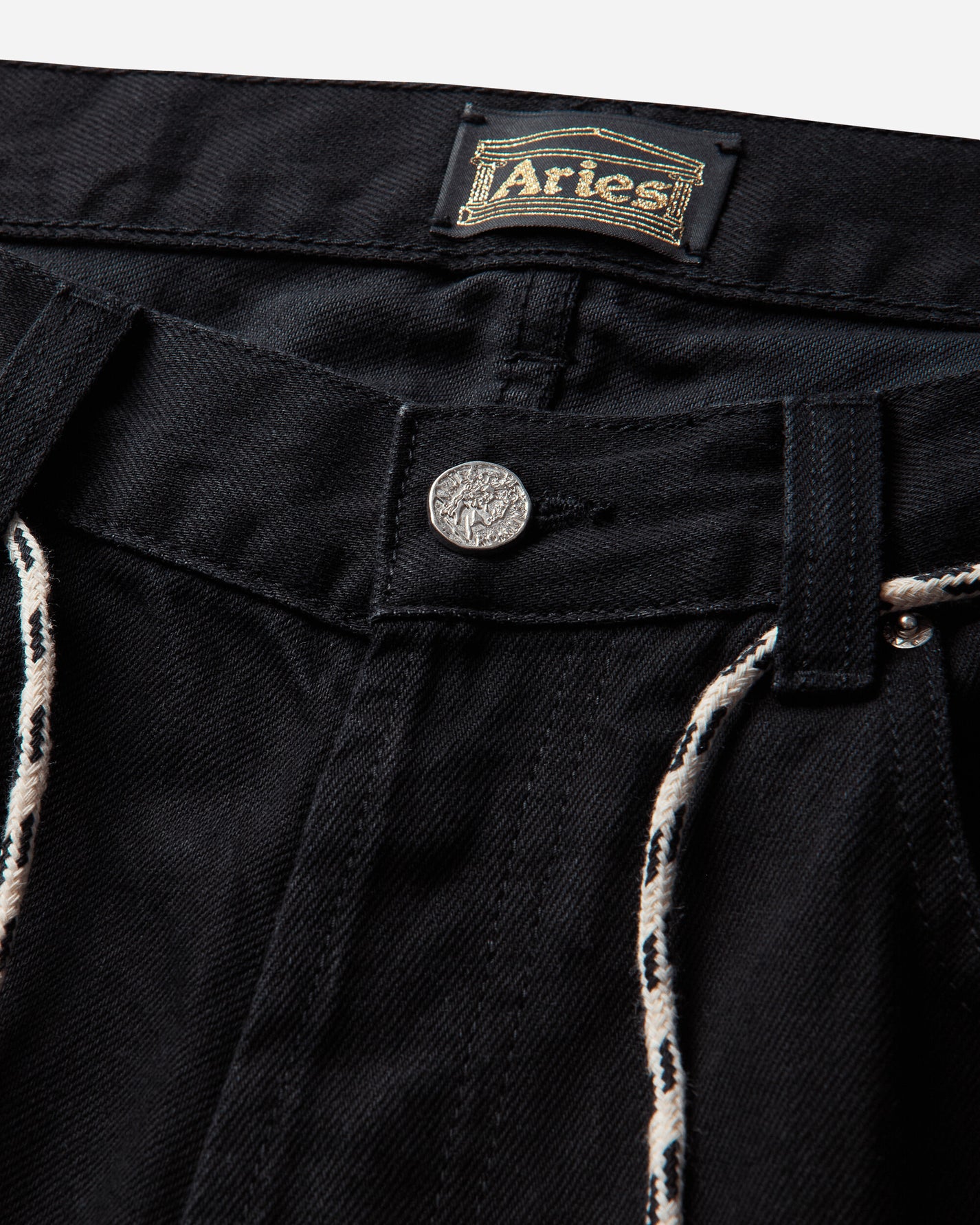 Aries Classic Batten Jean Black Pants Denim AR3131406 Black