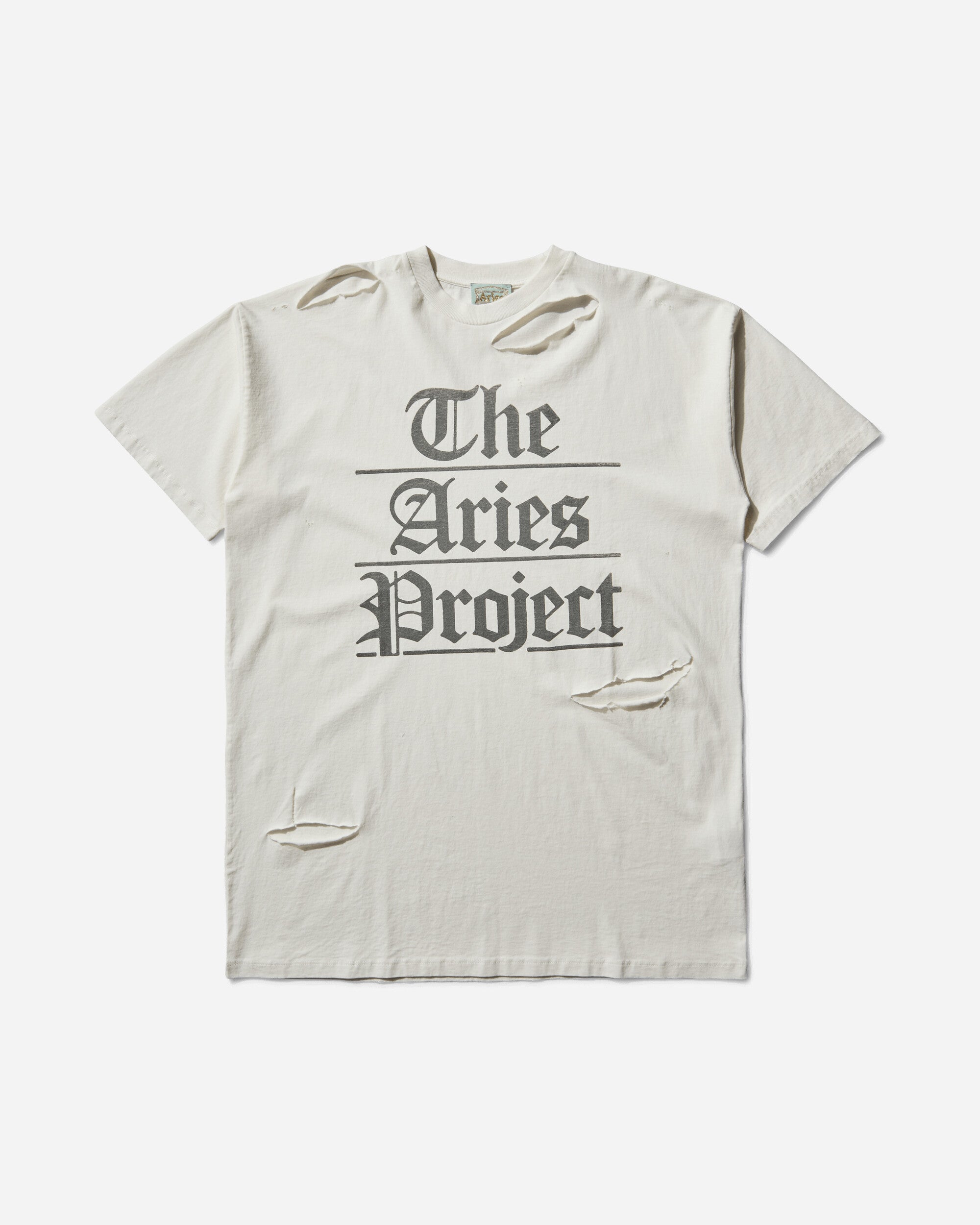 Aries Distressed The Aries Project Dress Off White Dresses Dress Mid AR5001504 Off White