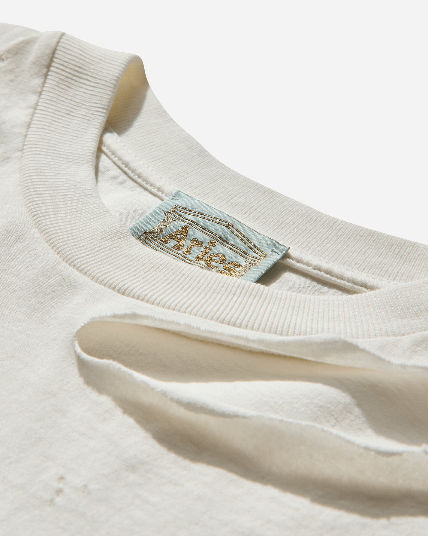 Aries Distressed The Aries Project Dress Off White Dresses Dress Mid AR5001504 Off White