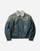 Aries Sherpa Vintage Western Car Coat Blue Coats and Jackets Jackets AR7120006 Blue