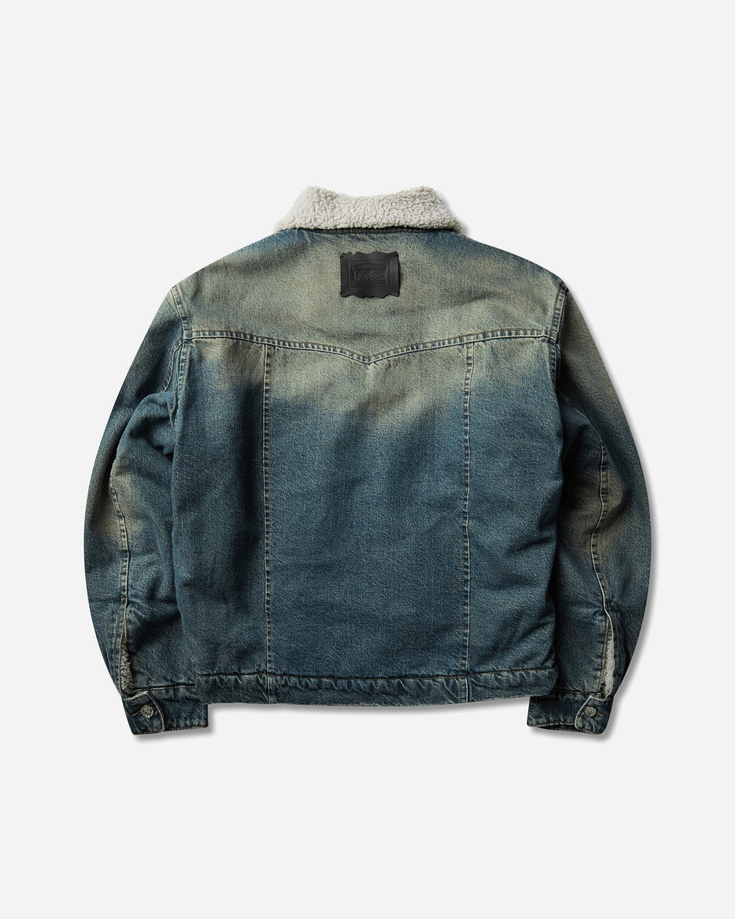Aries Sherpa Vintage Western Car Coat Blue Coats and Jackets Jackets AR7120006 Blue