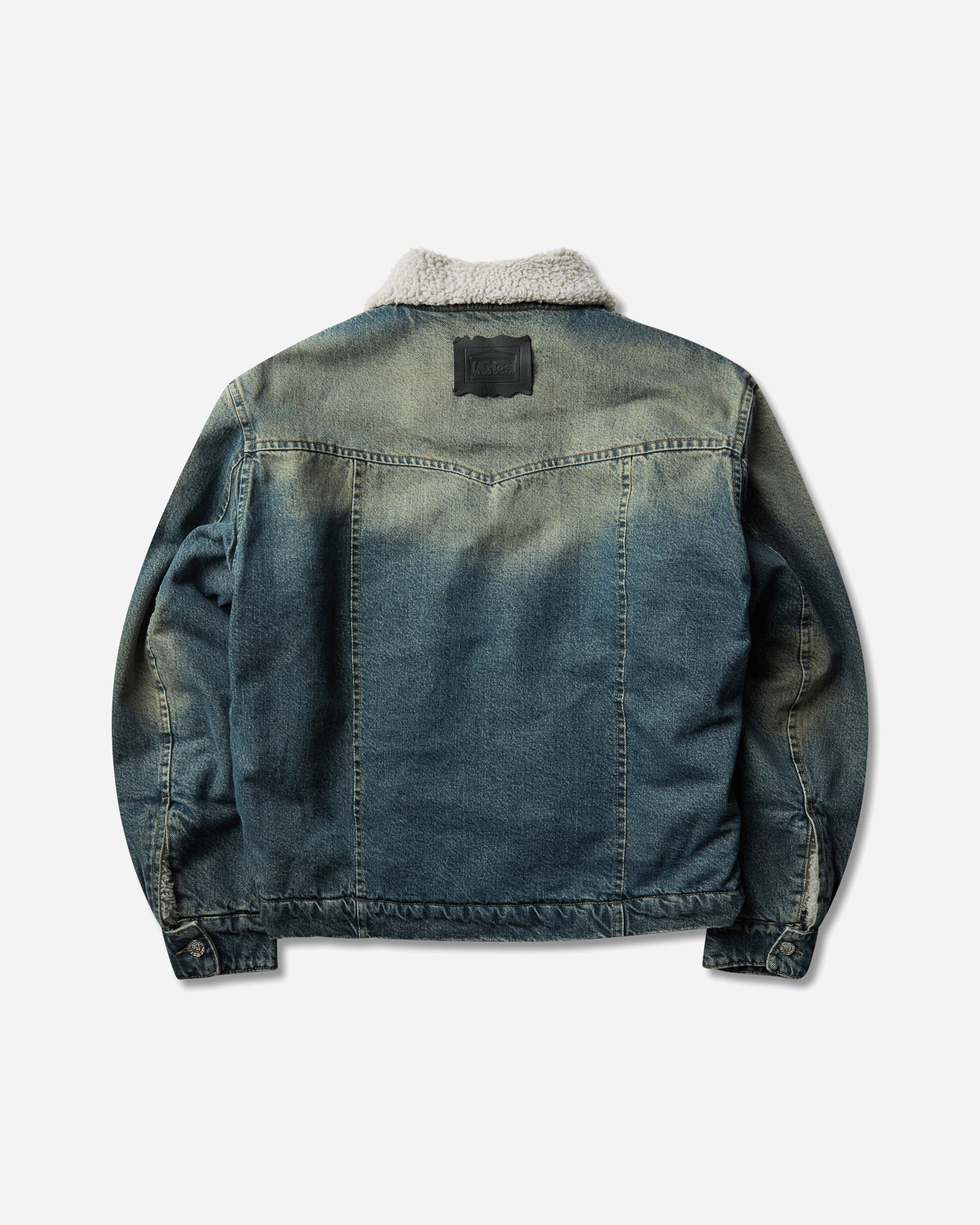 Aries Sherpa Vintage Western Car Coat Blue Coats and Jackets Jackets AR7120006 Blue
