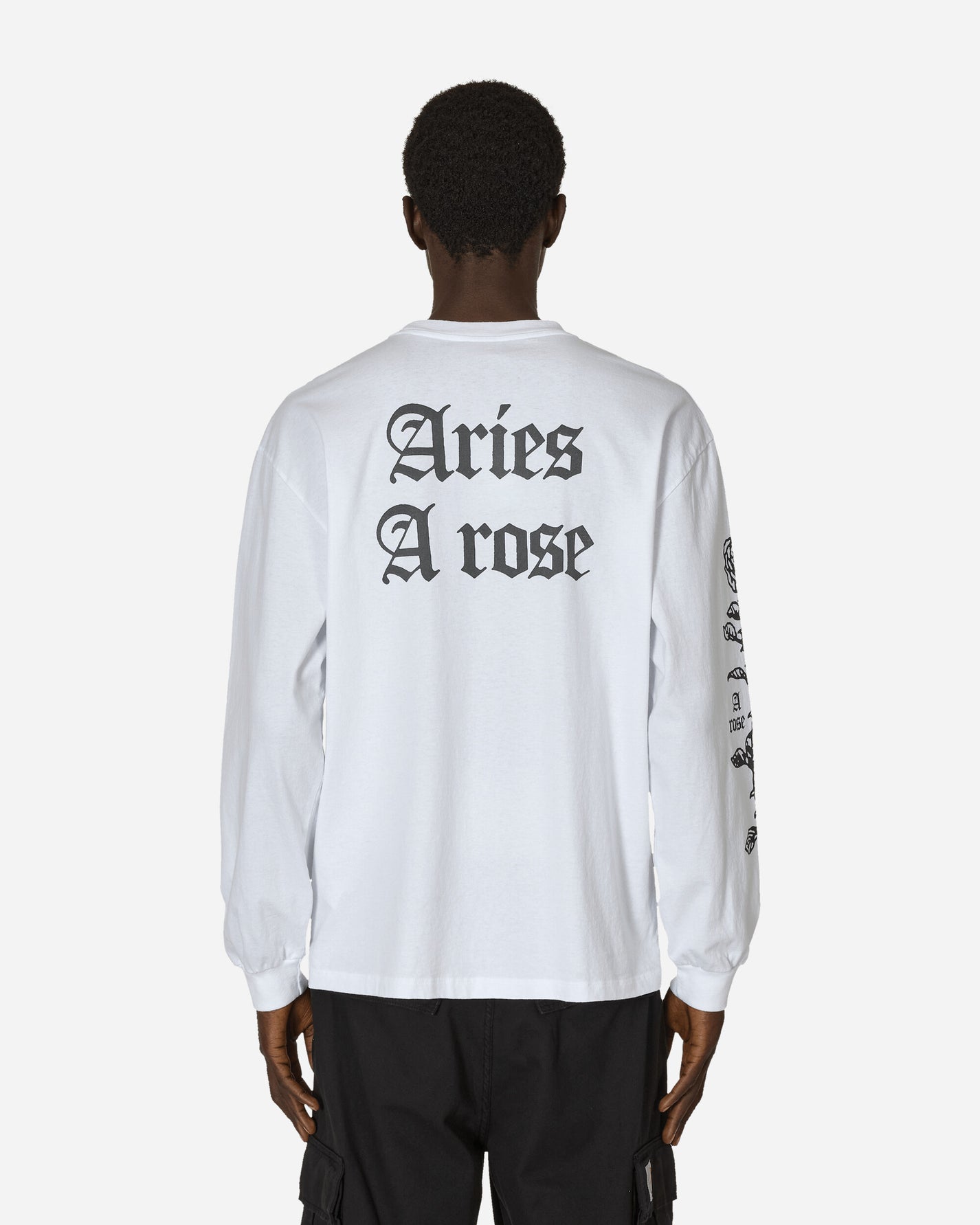 Aries Aries Arose LS Tee White T-Shirts Longsleeve AR6002001 WHT