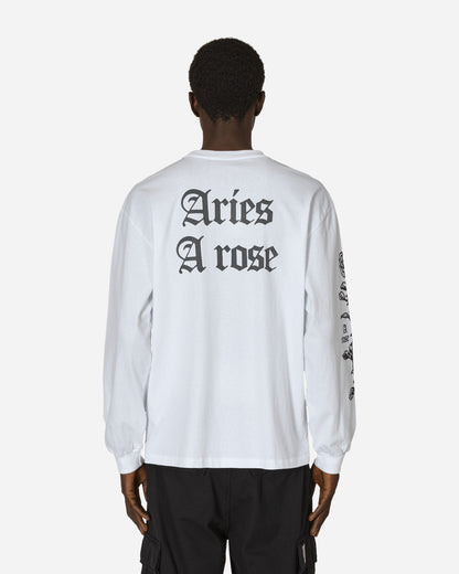 Aries Aries Arose LS Tee White T-Shirts Longsleeve AR6002001 WHT