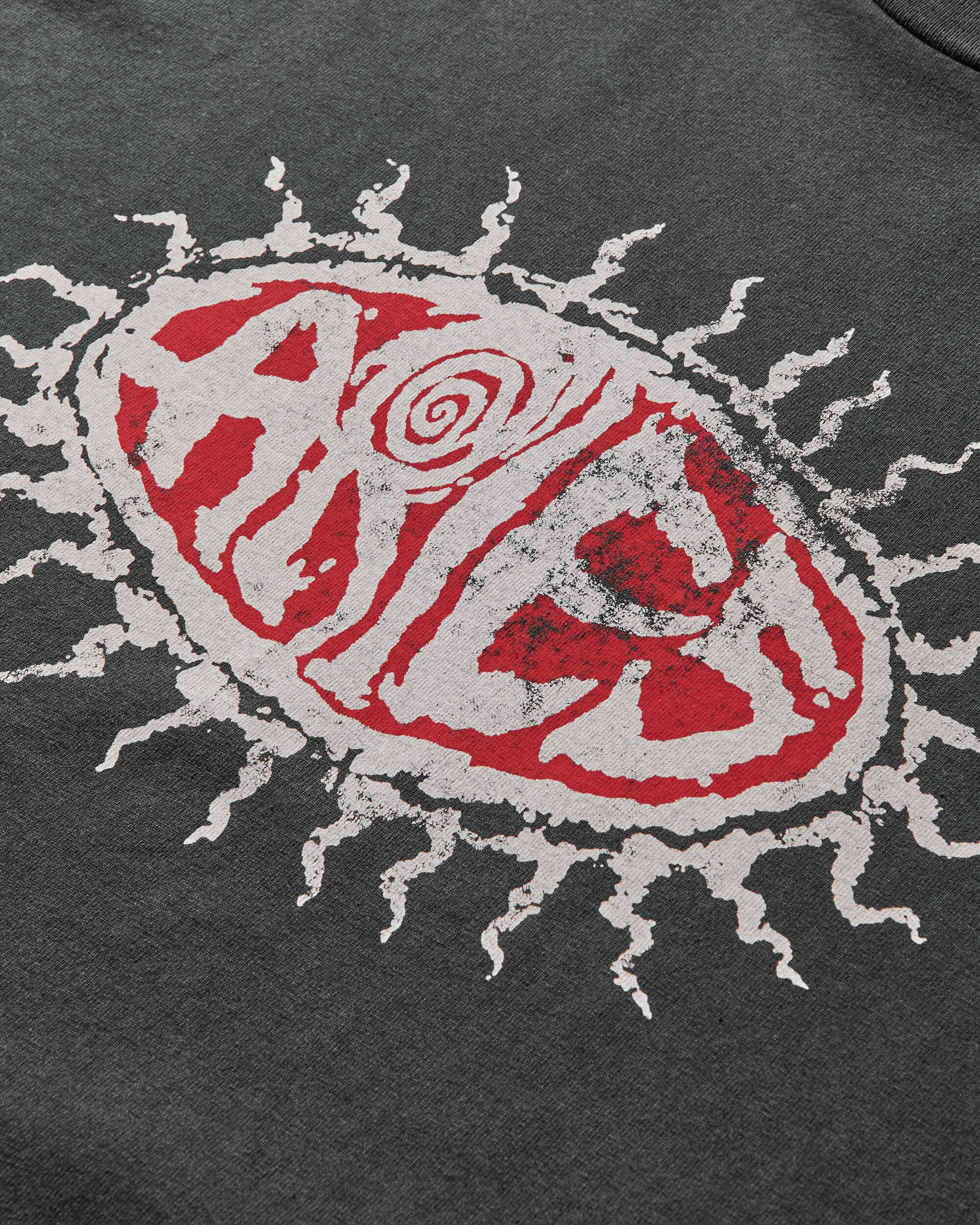 Aries Faded Grunge Ls Tee Black T-Shirts Longsleeve AR6002604 Black