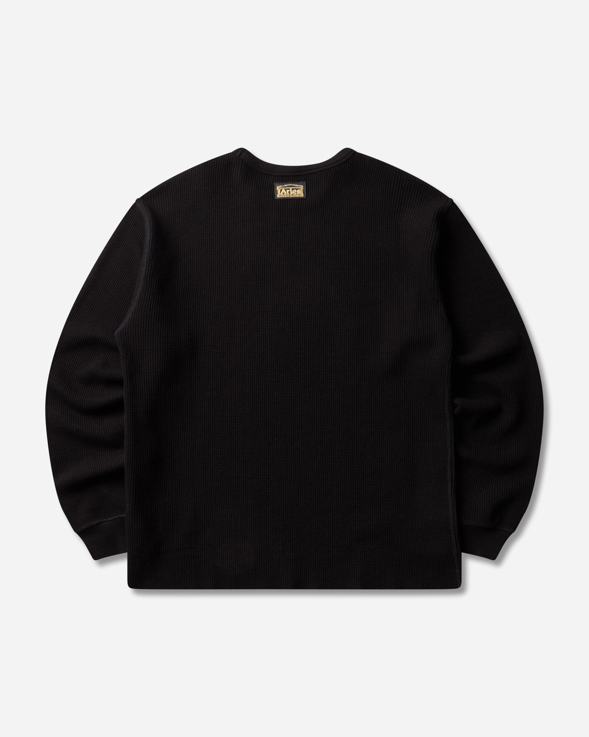 Aries Reversible Barbed Love Temple Waffle Ls Tee Black T-Shirts Longsleeve AR4066606 Black