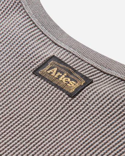Aries Reversible Temple Waffle Ls Tee Grey T-Shirts Longsleeve AR4066604 Grey