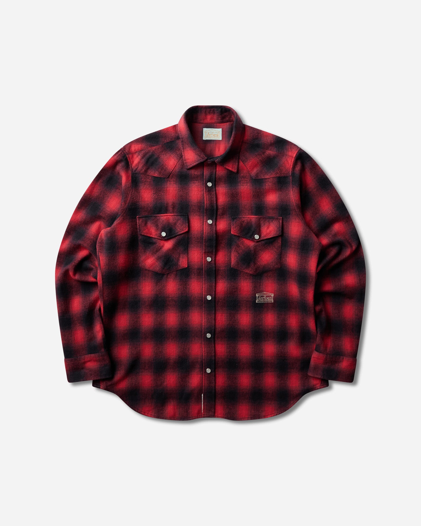 Aries Plaid Western Ls Shirt Red Shirts Longsleeve Shirt AR4016606 Red