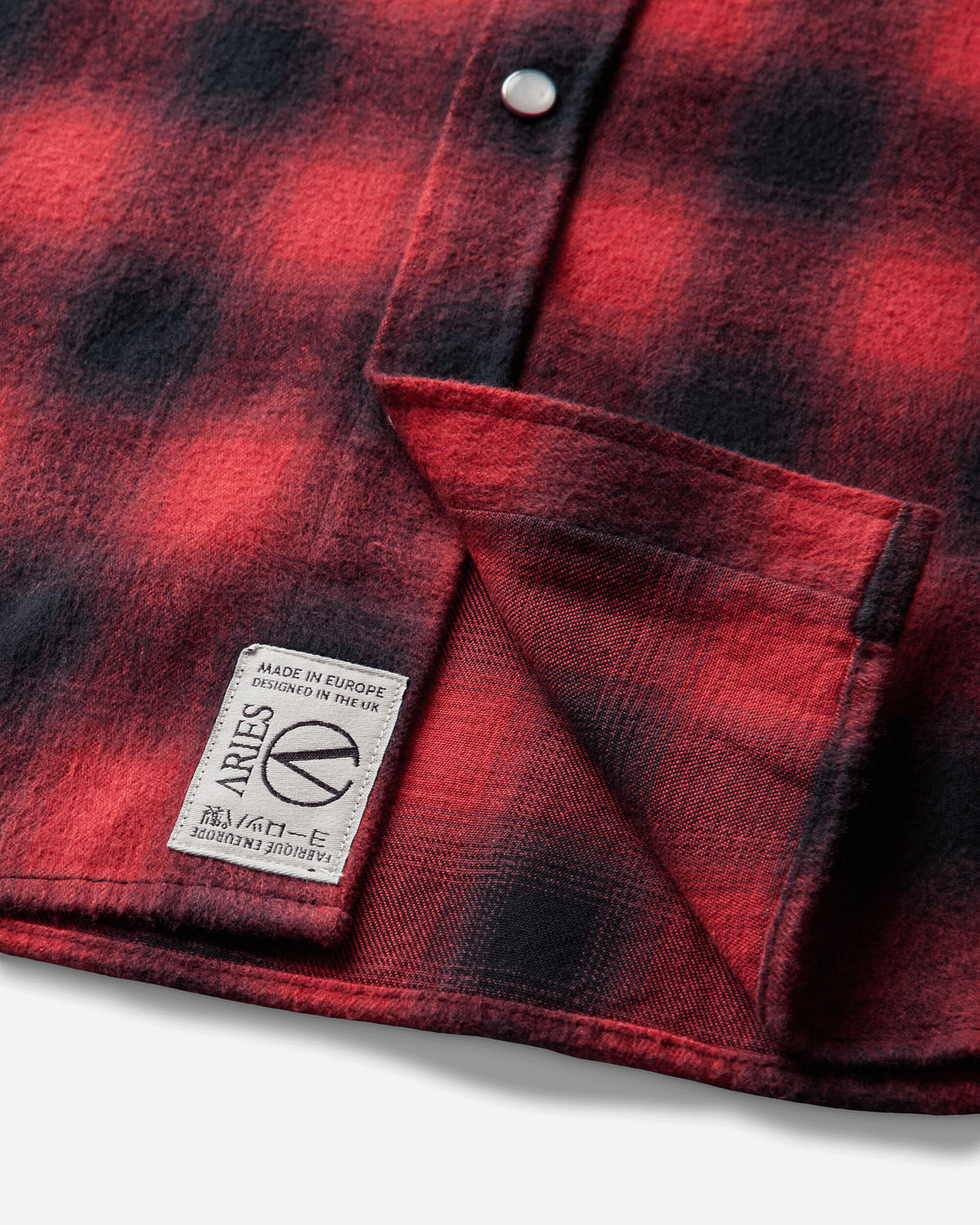 Aries Plaid Western Ls Shirt Red Shirts Longsleeve Shirt AR4016606 Red