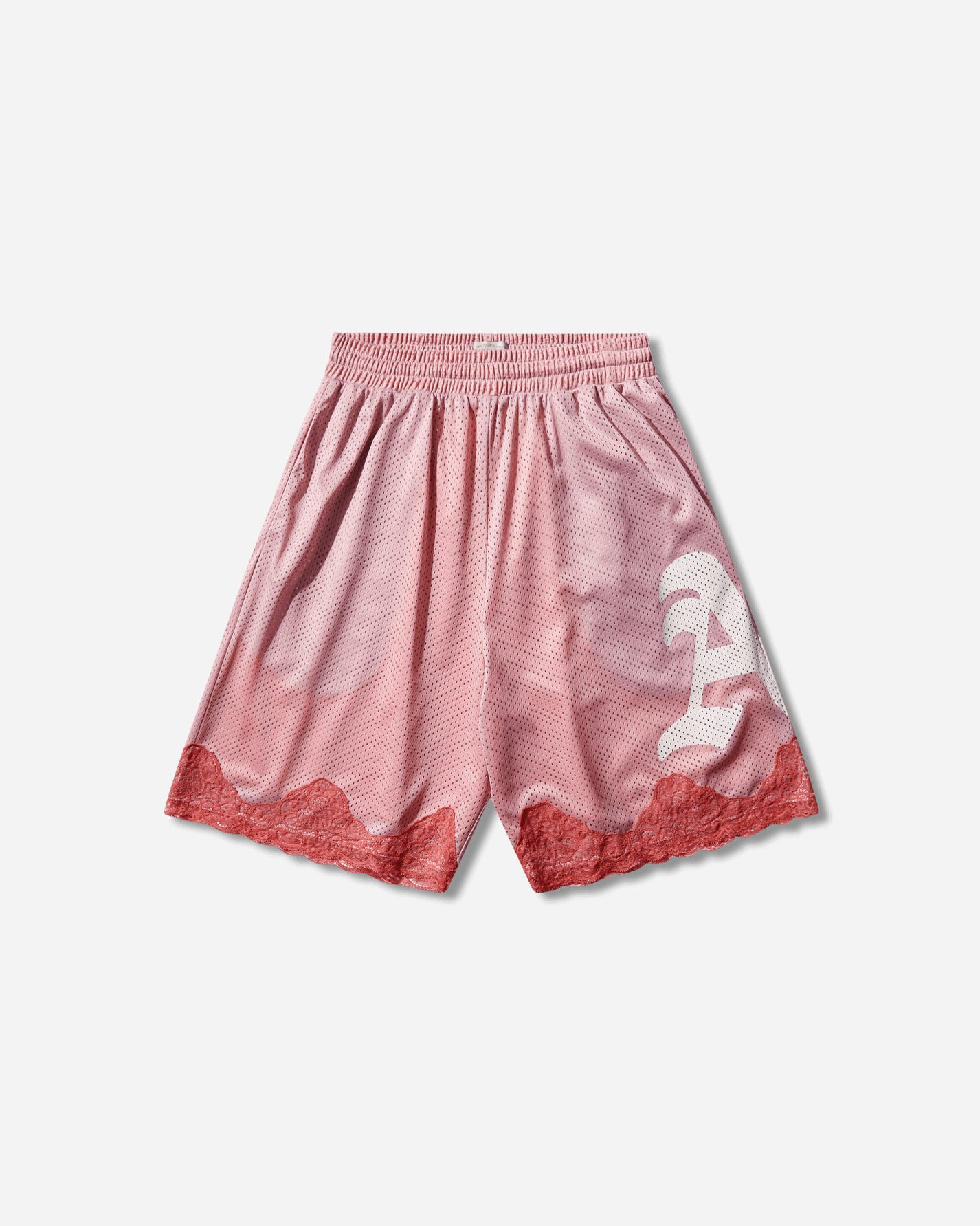 Aries Gothic Lace Airtex Shorts Pink Shorts Short AR3080005 PINK