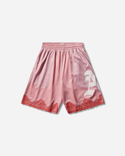 Aries Gothic Lace Airtex Shorts Pink Shorts Short AR3080005 PINK