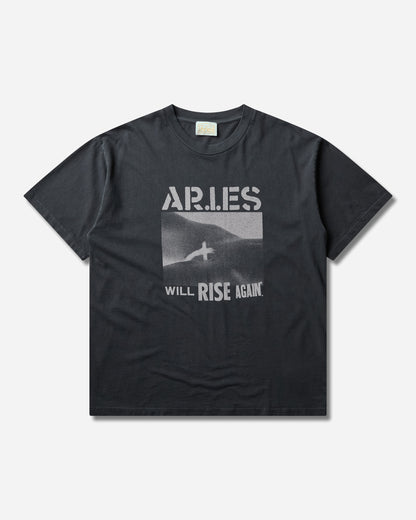 Aries Faded Will Rise Again Ss Tee Black T-Shirts Shortsleeve AR6000406 Black