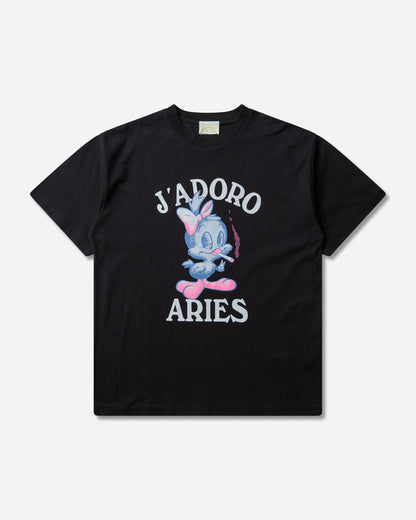 Aries J'Adoro Weedie Pie Ss Tee Black T-Shirts Shortsleeve AR6000506 Black