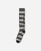 Aries Stripey Knee High Socks Black Underwear Socks AR0005105 BLACK