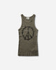Aries Barbed Peace Lightweight Vest Olive T-Shirts Top AR4090105 OLIVE