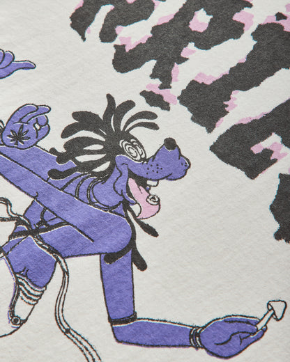 Aries Faded The Destroyer Ss Tee Off White T-Shirts Top AR6002004 Off White