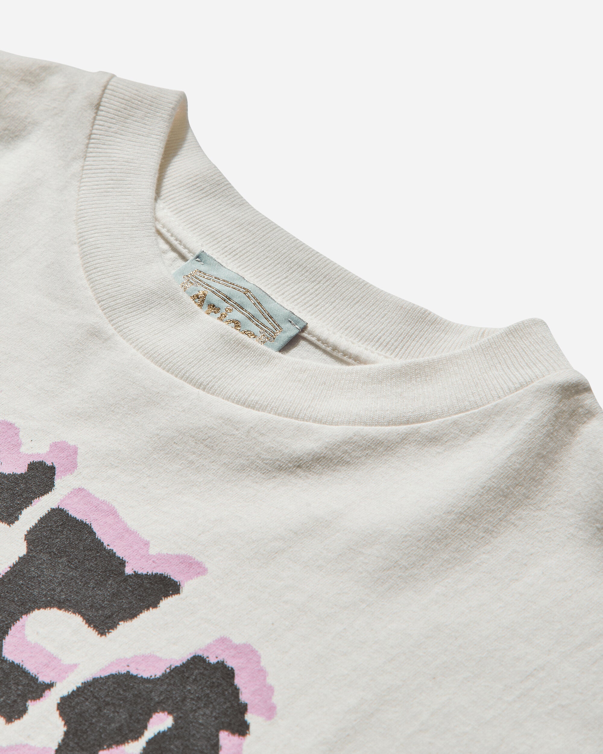 Aries Faded The Destroyer Ss Tee Off White T-Shirts Top AR6002004 Off White