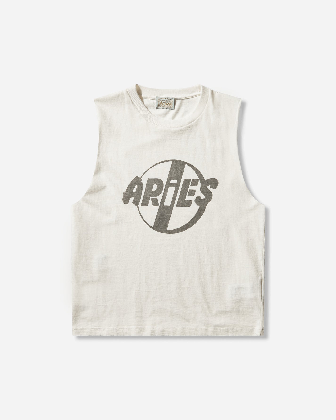 Aries Punk Muscle Vest White T-Shirts Top AR4002905 WHITE