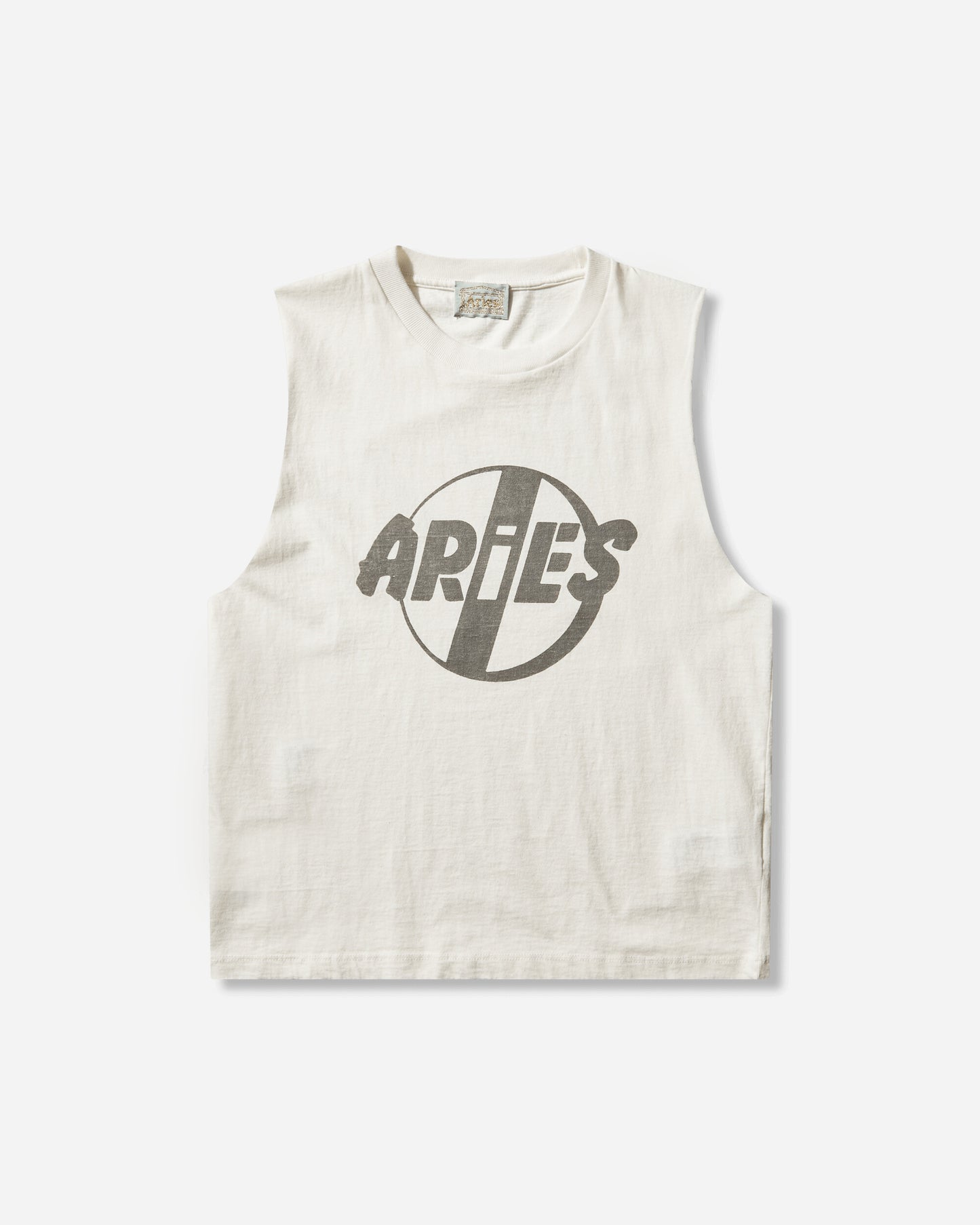 Aries Punk Muscle Vest White T-Shirts Top AR4002905 WHITE