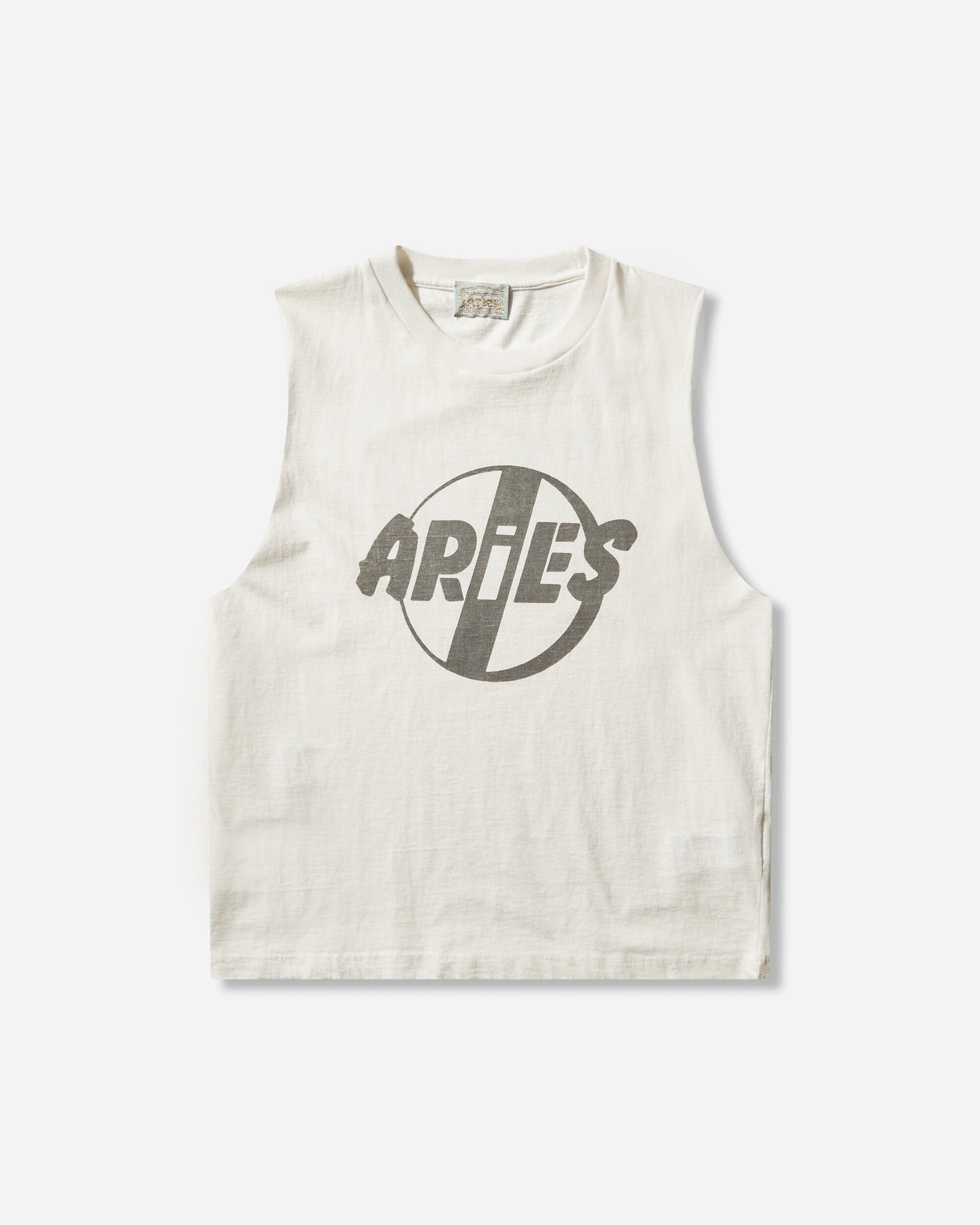 Aries Punk Muscle Vest White T-Shirts Top AR4002905 WHITE