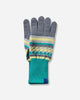 Asics Aquifolia Knit Glove Blue Haze/Lemon Gloves and Scarves Gloves 3203A090-022