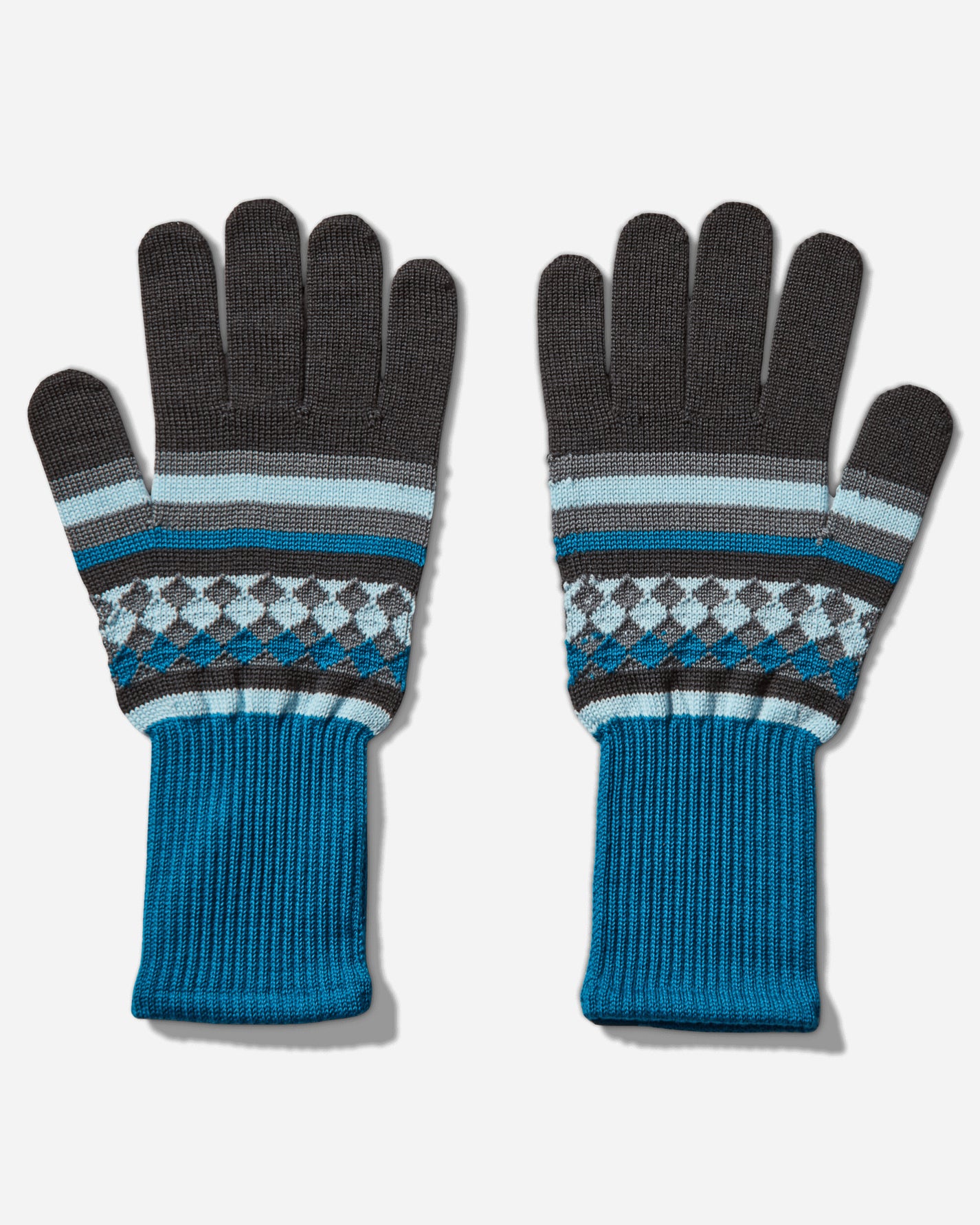 Asics Aquifolia Knit Glove Anchor Grey/Sky Gloves and Scarves Gloves 3203A090-023