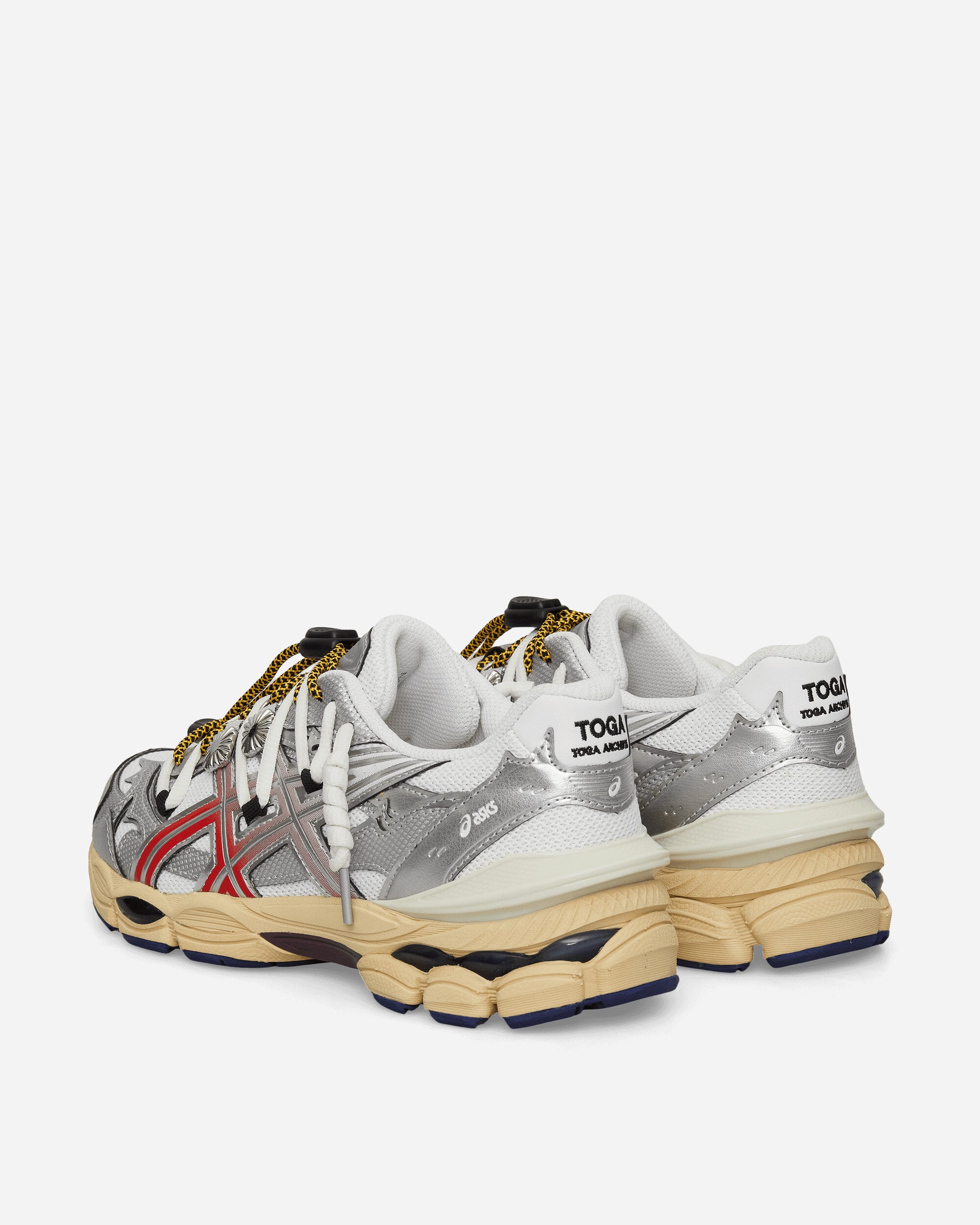 Asics Gel-Cumulus 16 Tg White/Red Pure Silver Sneakers Low 1203B115-100