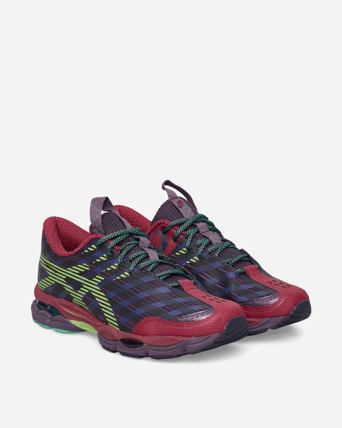 Asics Us8-S Gel-Sj33 Deep Plum/Fresh Grass Sneakers Low 1203B116-500