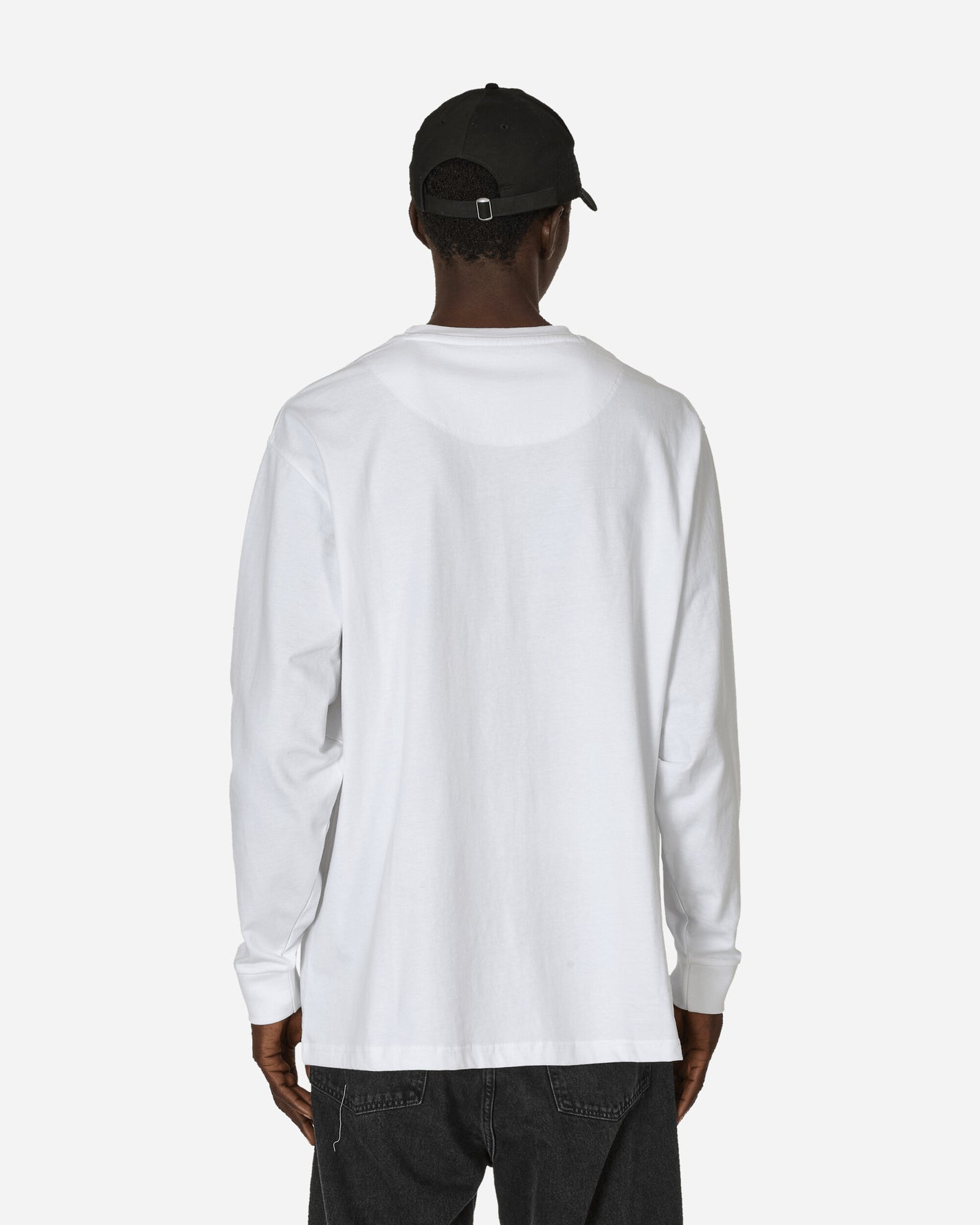 Ben Davis Classic Label Ls Pkt T-Heavyduty White T-Shirts Longsleeve BEN930 001