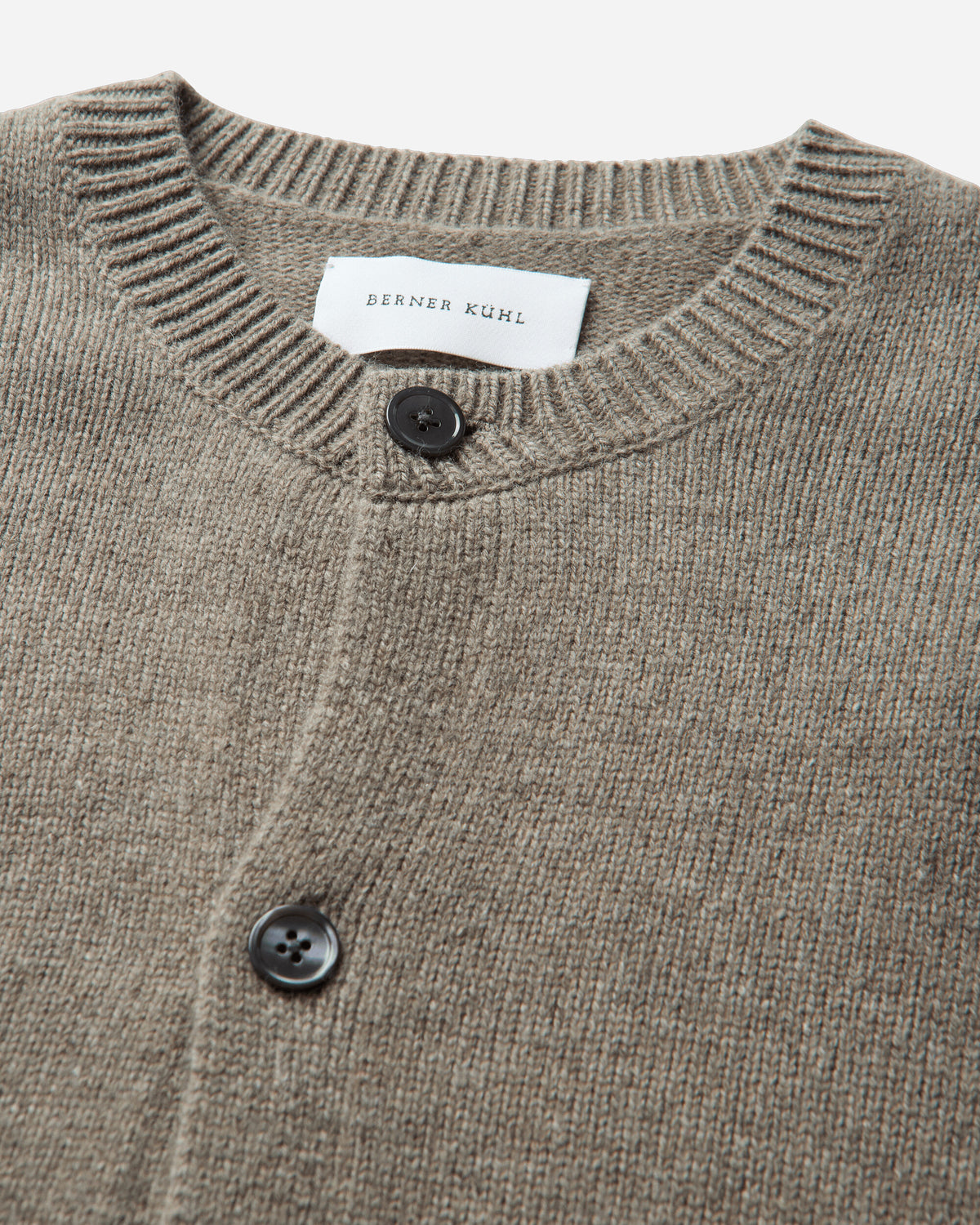 Berner Kühl Cardigan Boiled Wool  Stone Knitwears Cardigans 4-27K16 064
