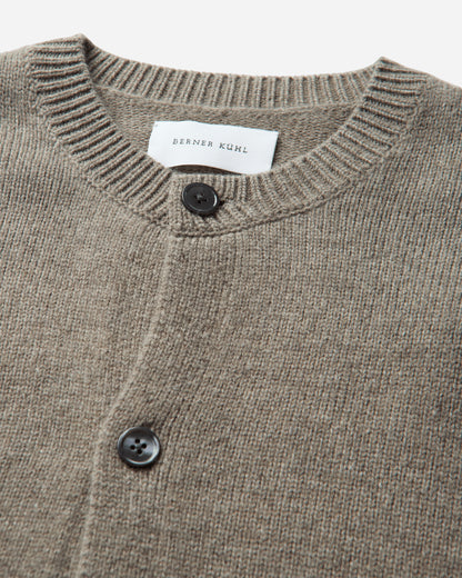 Berner Kühl Cardigan Boiled Wool  Stone Knitwears Cardigans 4-27K16 064