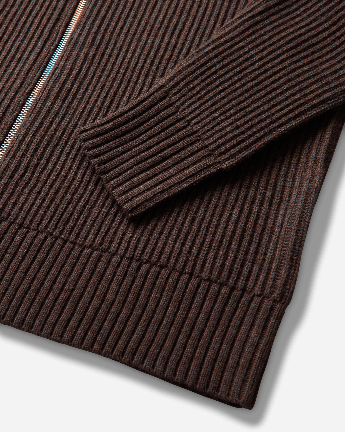 Berner Kühl Shrunk Full Zip Drained Bistre Knitwears Cardigans 4-25K22 069 