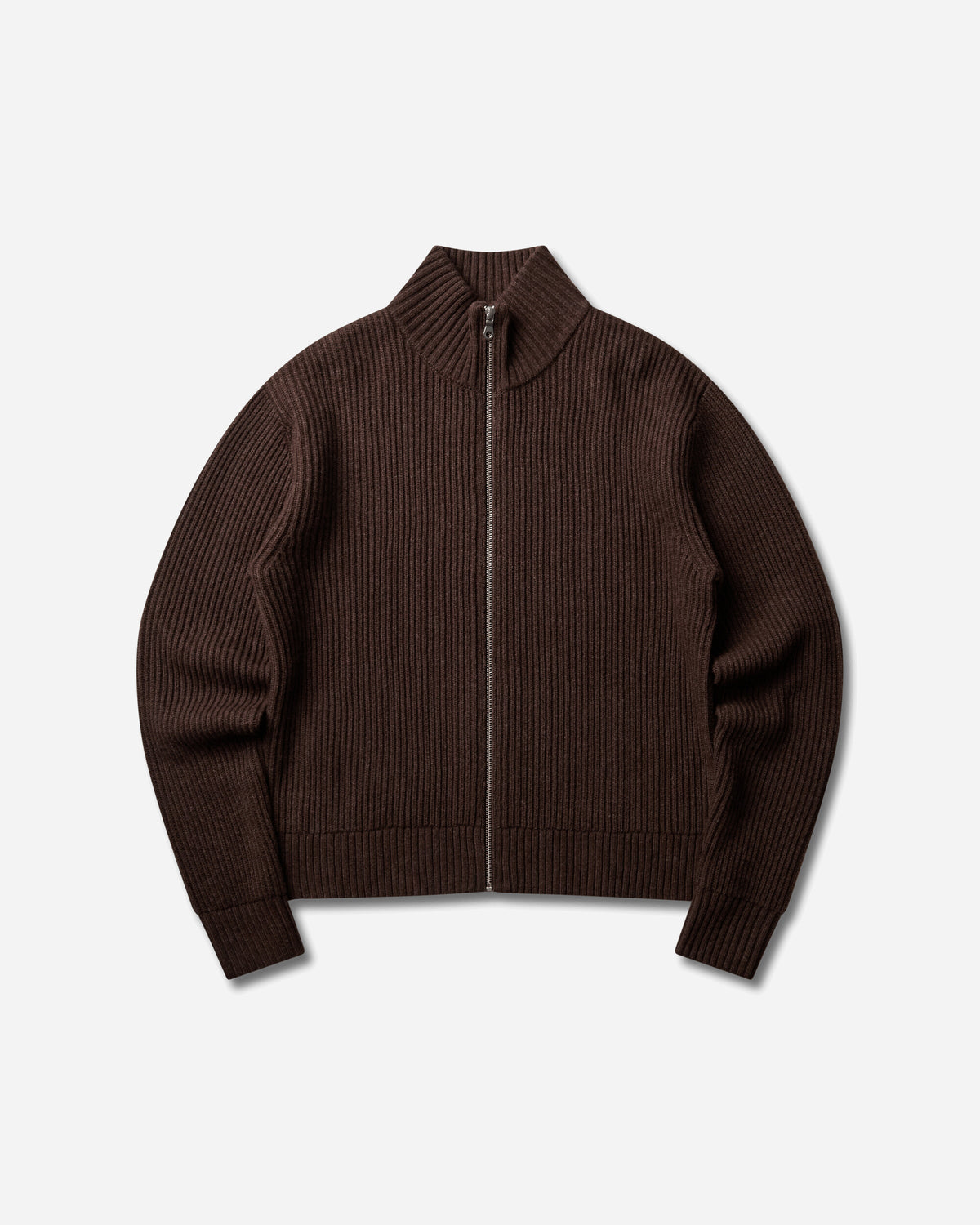 Berner Kühl Shrunk Full Zip Drained Bistre Knitwears Cardigans 4-25K22 069 