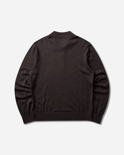 Berner Kühl Polo 16Gg Wool Chocolate Knitwears Sweaters 4-30K19 066 