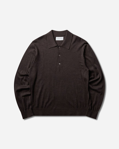 Berner Kühl Polo 16Gg Wool Chocolate Knitwears Sweaters 4-30K19 066 