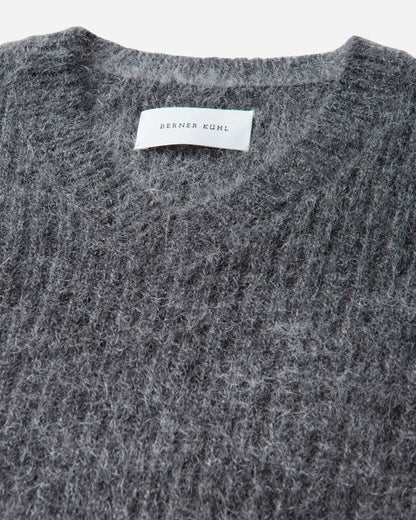 Berner Kühl V Neck Kid Mohair  Midnight Knitwears Sweaters 4-32K24 053