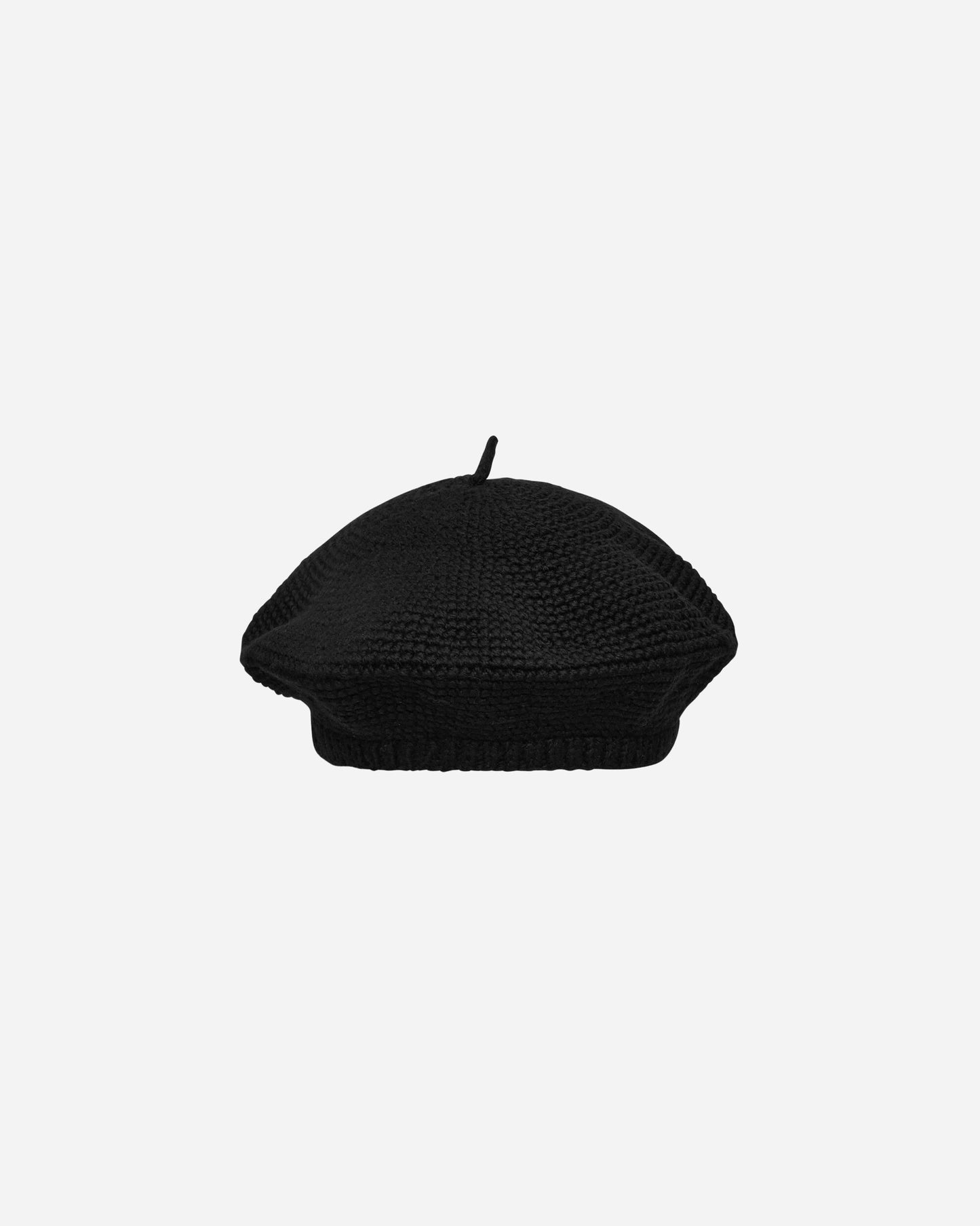 Bode Crochet Beret Black Hats Beanies MRS24KA011 1