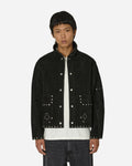 Bode Deck Of Cards Studded Jacket - Black Black Coats and Jackets Leather Jackets MRS24OW013 1