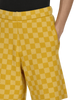 Bode Duotone Checkerboard Yellow Shorts Short MR24KT08MW001 700