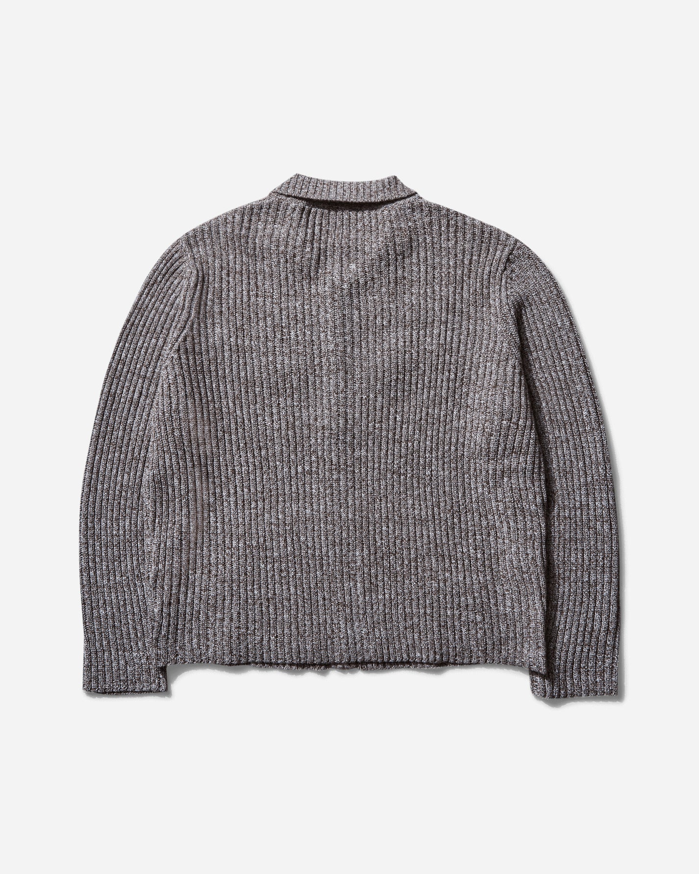 Brain Dead Rib Knit Cardigan Brown Multi Knitwears Cardigans BDS25012O043 BRMU