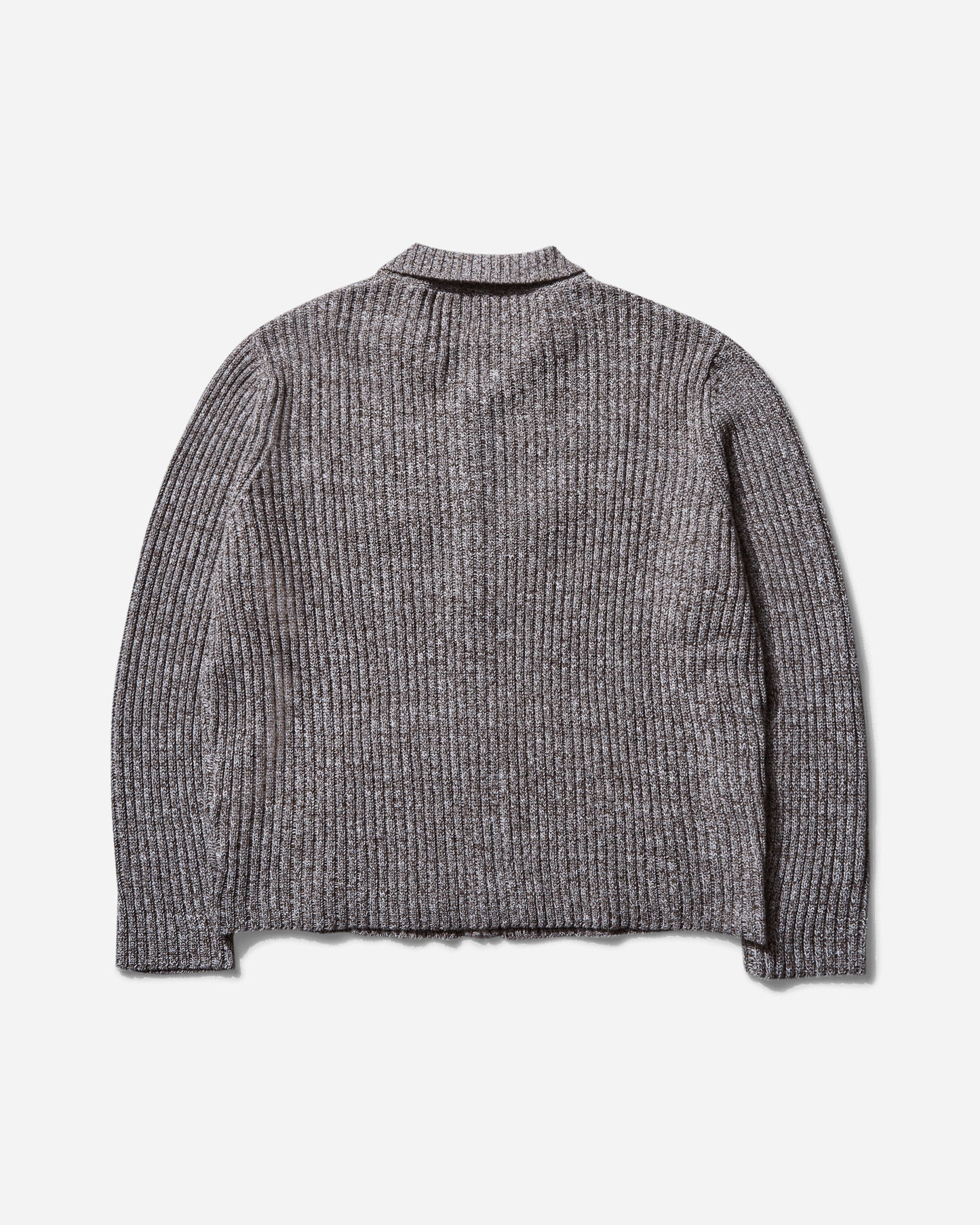 Brain Dead Rib Knit Cardigan Brown Multi Knitwears Cardigans BDS25012O043 BRMU