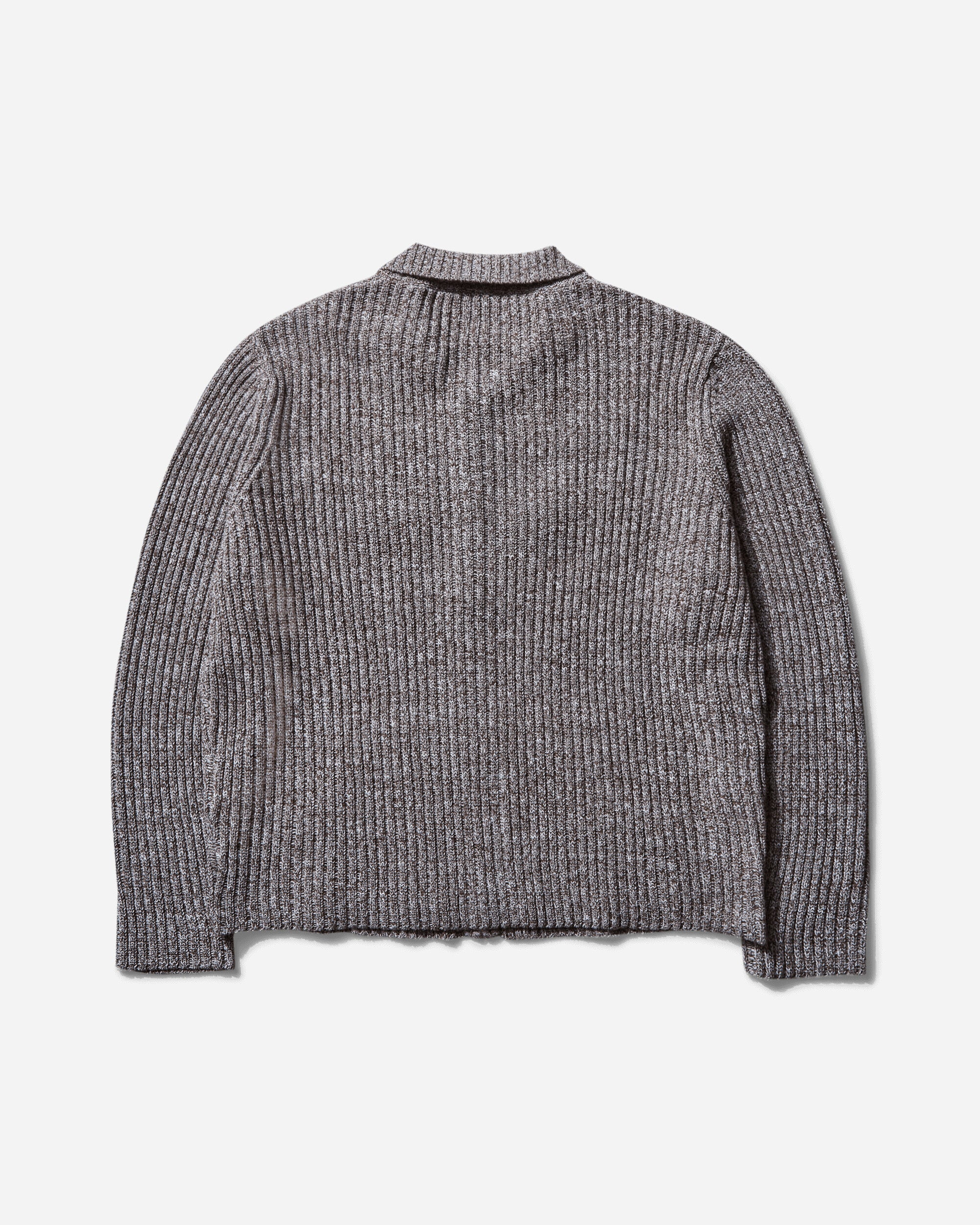 Brain Dead Rib Knit Cardigan Brown Multi Knitwears Cardigans BDS25012O043 BRMU