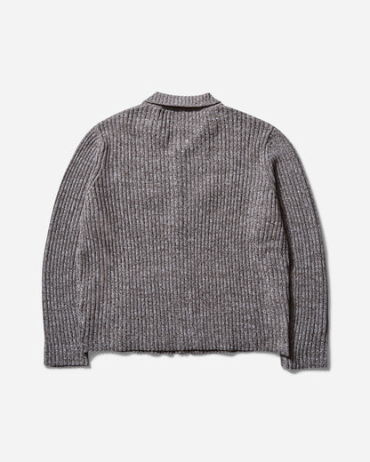 Brain Dead Rib Knit Cardigan Brown Multi Knitwears Cardigans BDS25012O043 BRMU