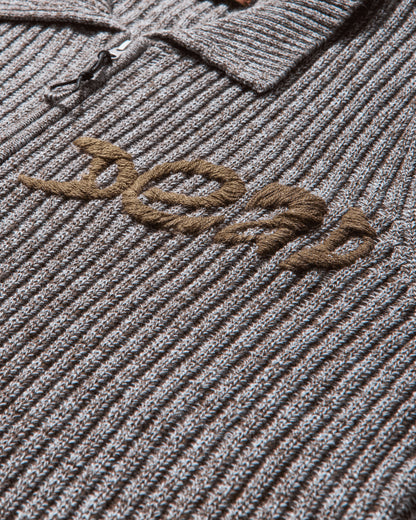 Brain Dead Rib Knit Cardigan Brown Multi Knitwears Cardigans BDS25012O043 BRMU