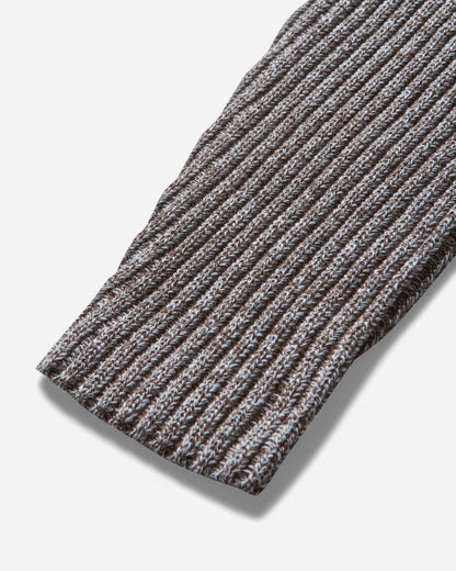 Brain Dead Rib Knit Cardigan Brown Multi Knitwears Cardigans BDS25012O043 BRMU