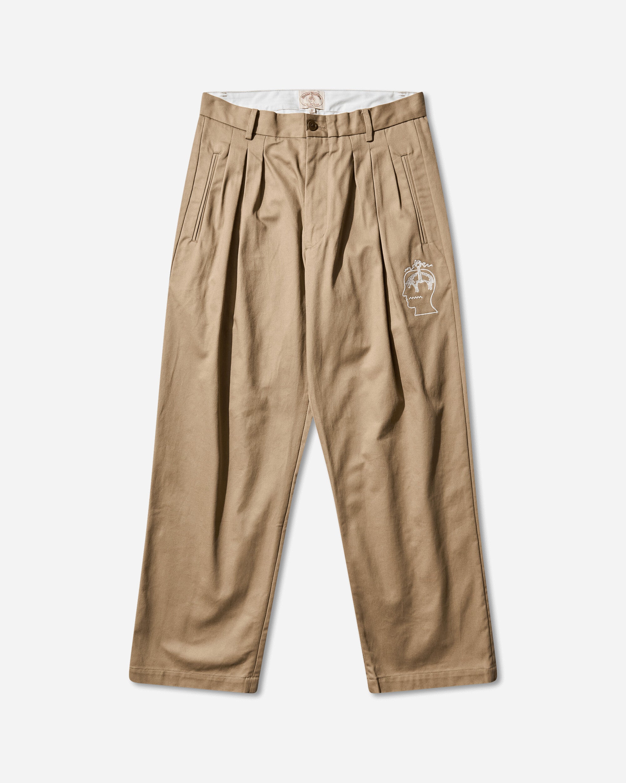 Brain Dead Brooks Brothers Pleated Chino Trouser Desert Pants Chinos BDS24B130042 DST