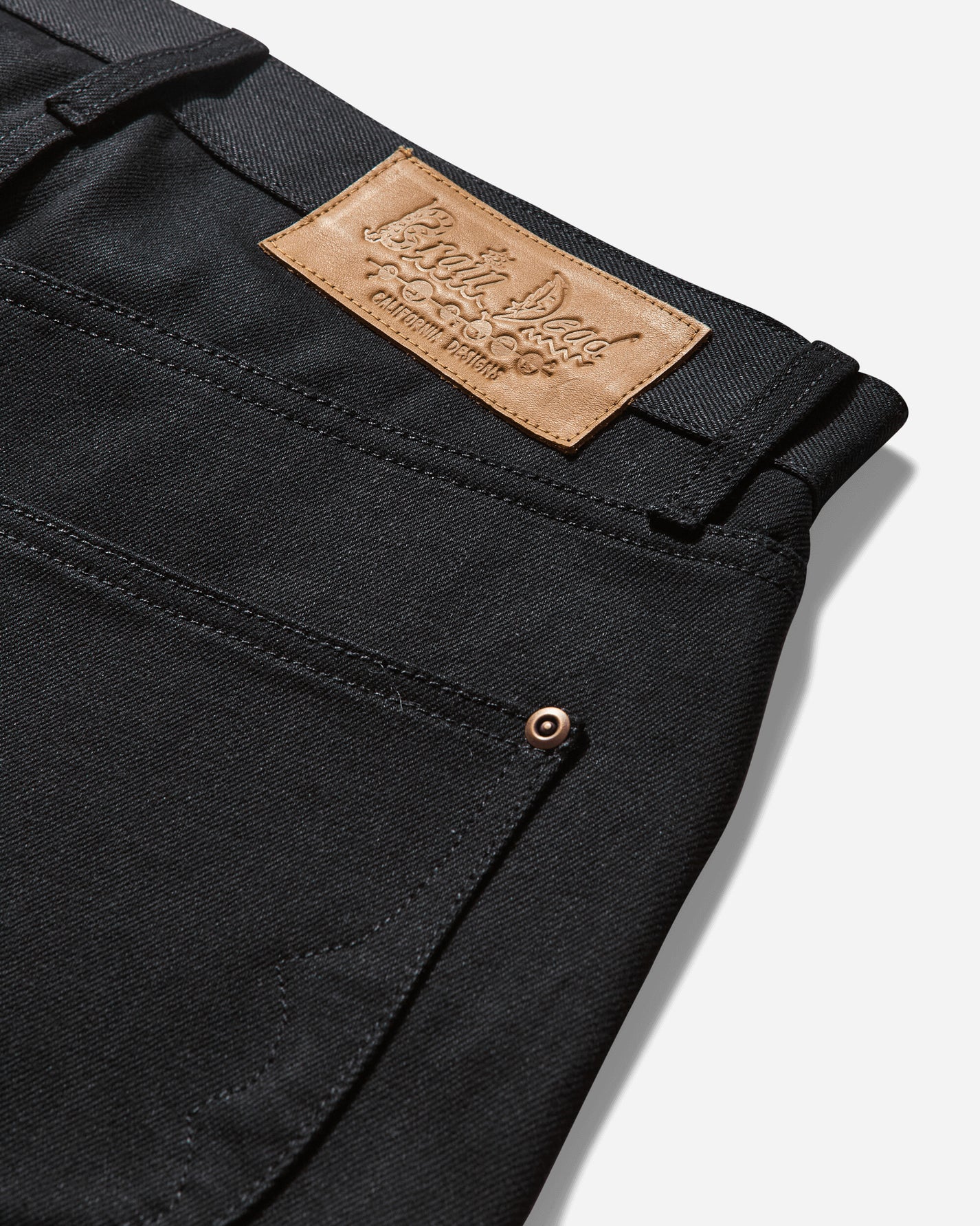 Brain Dead Denim Solid Black Pants Denim B08004138 SOBLK